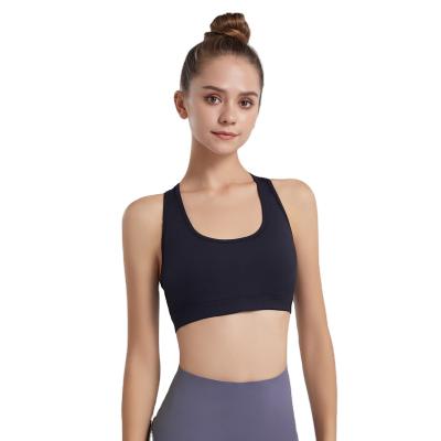 China Breathable gym clothing women yoga ladies sports bra top wholesale high-support push up fitness bra for sale