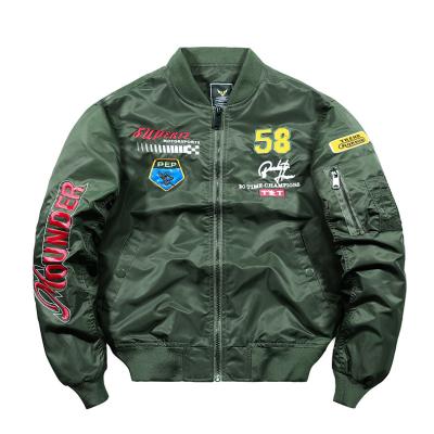 China Wholesale Mens Jackets Windproof Custom Logo Jackets Plus Size Baseball Bomber Jacket Man for sale