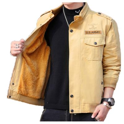 China Wholesale custom men's embroidery winter cotton jacket windproof plus size men's jackets for sale