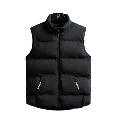 China Fashionable High Quality Waterproof Jackets Mens Water Resistant Sleeveless Padded Lightweight Body Warmer Plus Size Mens Black Vest for sale