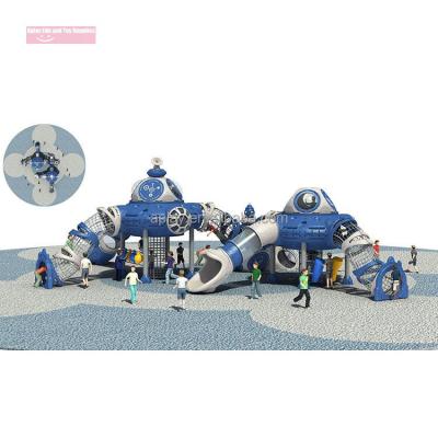 China Outdoor Playground Theme Plastic Children's Outdoor Space Playground Toys for sale