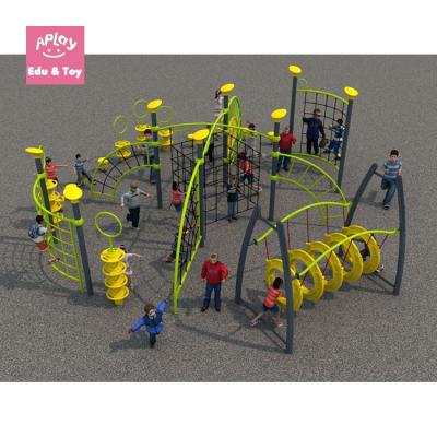 China Large Playground Plastic Kids Play Structure Monkey Bar Exercise Training Set Park Used Outdoor Climbing Toys for sale