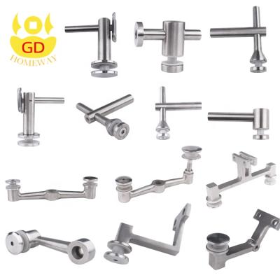 China Modern Stainless Steel Railings Railings Connector Fittings Glass Fence Brackets for sale