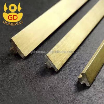 China Modern Factory Decoration 304 Gold Grade Color Mirror Polish Modern Metal Strips Tile Patch Panel for sale