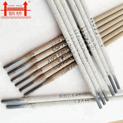 China Steel Structure Copper Bridge Welding Electrode E6011 Excellent 600-800 Wire Netting Electrode Performance Low Carbon Welding Carbon Steel Structure for sale