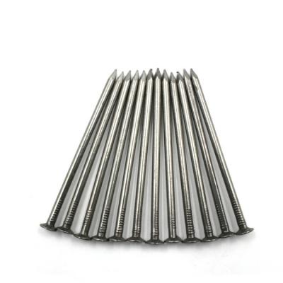 China Flat High Quality Extra Long Steel Drill Bits Press On Nail Carbide Coil Framing Nail for sale