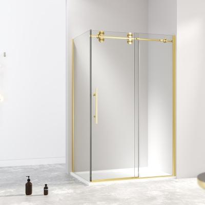 China 2022 Contemporary New Product Frameless Swinging Shower Door With CE Glass for sale