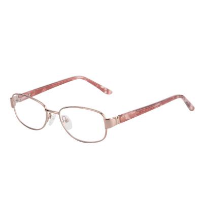 China Gold Metal Frames Women Optical Eye Glasses Italy Designer Glass Optical Frames for sale