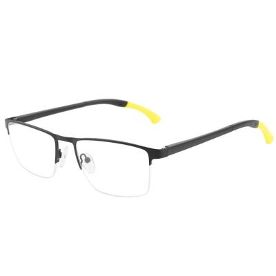 China Half Clear Metal Tr90 Rimless Glass Optical Frames Small Optical Frames Glasses Transparent Glasses for sale