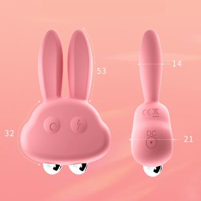 China Electric Vibration 6 INTENSITIES Soft Electric STIMULUS CAT EAR Rabbit Strike Woman Parts Clitoris Massager Waterproof for sale