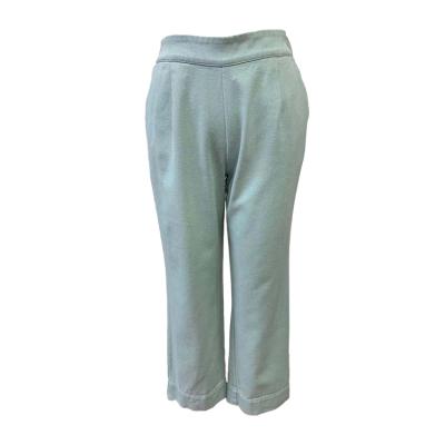 China Breathable Factory Blue And White Women's Series Casual Pants Comfortable Cotton Custom Organic Pants for sale