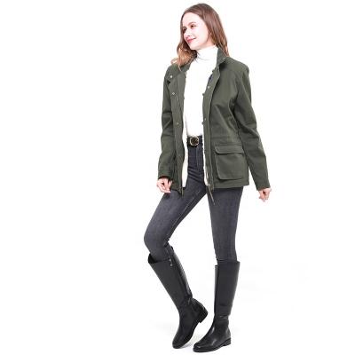 China Women's Jackets Long Jackets Army Green Fashion Washable Winter Coat Plus Size Women Clothing for sale