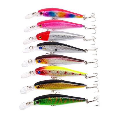 China ABS WeiHe Minnow Fishing Lures Hard Bait 9.36g/10.1cm Hard Hook Fishing Tackle 6# Artificial Lure for sale