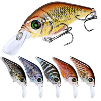 China WeiHe Hard Lure Fishing Lure Swim Hard Minnow Lure Crankbaits Small Crankbaits Lure Wobblers 12g 7.8cm With 6# Hooks Fishing Tackle for sale