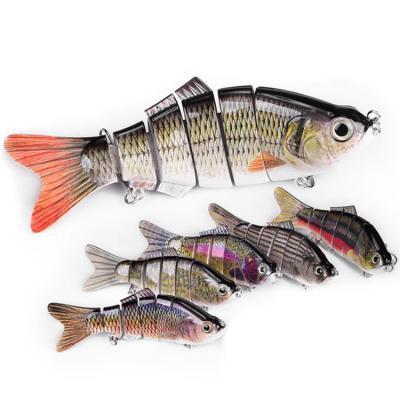 China Fishing Lure Speed ​​Realistic WeiHe 110g Beaten Wobblers Hard Bait Lure Carp Fishing Tackle With Triple Hooks 6 Segments 20cm Color Simulation for sale