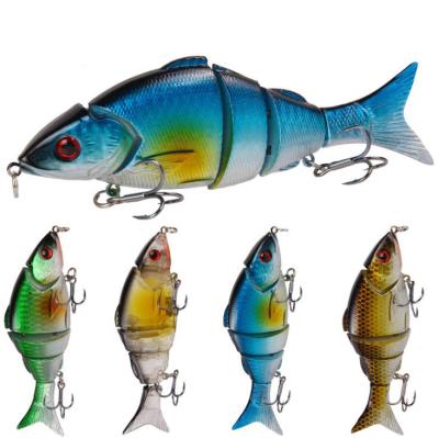 China WeiHe 12.5cm Swim 21g Bait 5 Segment Artificial Bait For Fishing Tackle Lure Sinking Wobblers Fishing Lures Attached Crank Bait 12.5cm for sale