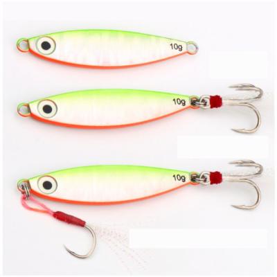 China WeiHe 7-25g Lead Fish Lead Hard Metal Fishing Lure Metal Sinking Baits for sale