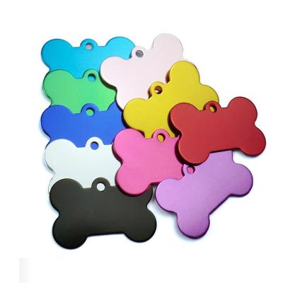 China Quick Release Aluminum Collar Dog Name Tags Cstuom Metal ID Dog Tag for sale