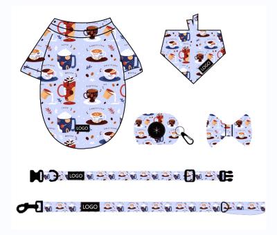 China Wholesale Padded Camisetas Para Padded Puppy Coat Dog Clothes Christmas Design Pattern Custom Washable Dog T-shirts for sale