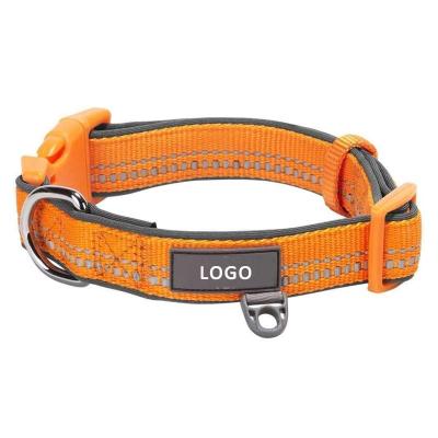 China Adjustable Padded Nylon Dog Collars Customs Officers Training Dog Collar for sale