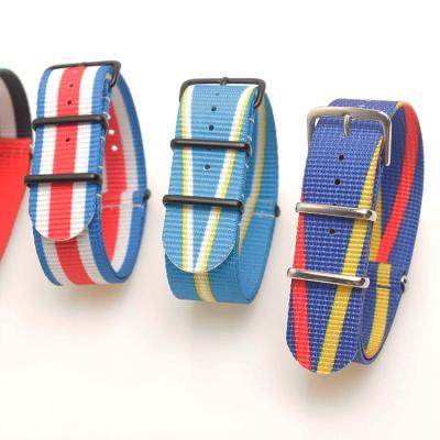 China Custom Alarm NATO Watchband Nylon Freestyle Magnetic Watch Band Customized Logo Watchband 2016 22*275mm or PL-09 Accepted Customized for sale