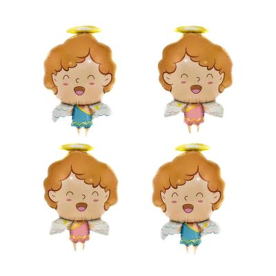 China Aluminum Foil Angel Baby Boy Cartoon Foil Balloon Baby Hundred Days Feast Birthday Party Decoration Balloon Wholesale for sale