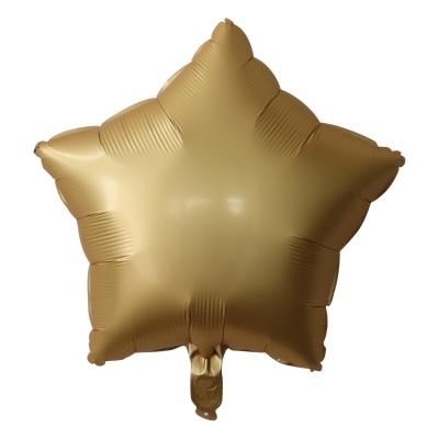 China 18 Inch Self-Sealing Metallic Five-pointed Aluminum Foil Balloon Star Birthday Party Wedding Decoration Multicolor Optional Balloon for sale