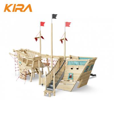 China 3+ commercial grade kids pirate ship outdoor playground equipment, outdoor pirate ship playground for sale for sale