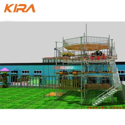 China Indoor / Outdoor Climbing Course Rope Adventure 3+ Park Equipment Adventure for sale