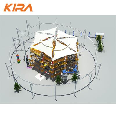 China 3+ Customized Rope Course Kids And Adult Outdoor Playground Equipment Adventure Park for sale