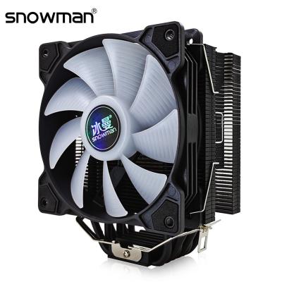 China Quiet Processor SNOWMAN 6 Heat Pipes CPU Cooler 120mm PWM 4 Pin PC Radiator For Intel LGA 1700 1200 1150 1151 1155 AMD AM4 CPU Fans for sale