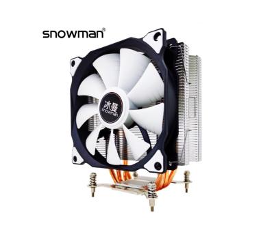 China Snowman 1700 1150 1151 PC 120Mm Plastic Fan Pwm 4 Pin Rgb Pc Quiet Lga 2011 X79 X99 Amd Am4 Am3 Mini CPU Fan 12V for sale