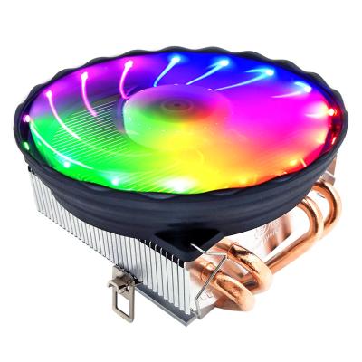 China copper & China Manufacturer 4 Aluminum Heat Pipes Fan Quiet RGB 120Mm Radiator Cooler PC CPU Heatsink for sale