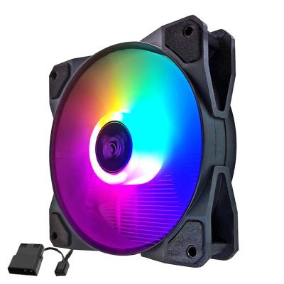 China Suitable for installation and replacement of 120mm chassis fan. Snowman Rgb120Mm Case PC 12Cm Fan Quiet Quiet Fan RGB Fans For PC Computer for sale