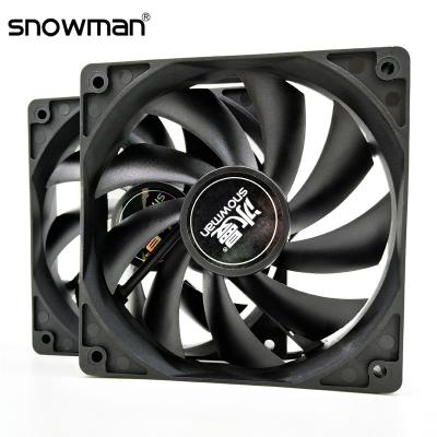 China Quiet Computer Case SNOWMAN 120mm Computer Case Fan 12CM Fan 3Pin 12V DC Chassis Heatsink for sale