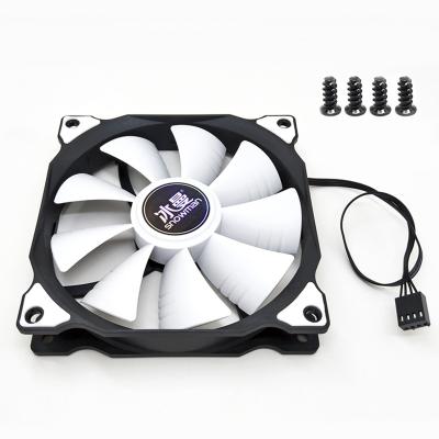 China Quiet Computer Case SNOWMAN PWM 4 Pin 120mm Computer Case Fan 12CM CPU Fan 12V DC Adjust Speed ​​PC Cooler Fan for sale