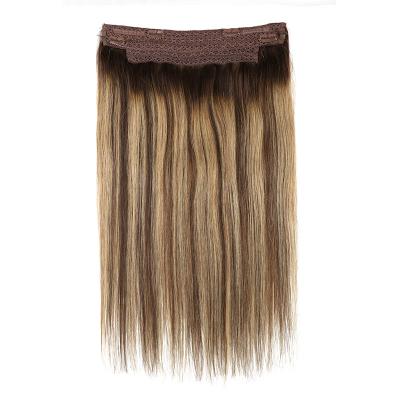 China Silky Straight Wave Rubygaga Hair Extension Cuts 8pcs 18inch 140g Thicken Chocolate Brown Double Lace Brazilian Hair 9A Weft Extensions for sale