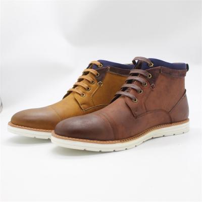 China Fashion Trend China Factory Outdoor Ankle For Autumn Increasing Shoe Lace Boots Men for sale