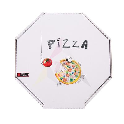 China Recyclable Wholesale Custom Printed 6/9/12/20/24 Inch Pizza Box Corrugated With Logo for sale