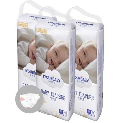 China Cheap disposable wholesale diapers printed breathable magic cotton baby dipers diapers for sale