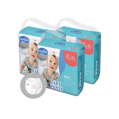 China Printed Disposable Baby Diaper Pants OEM&ODM Breathable Cotton Cheap Baby Diaper for sale