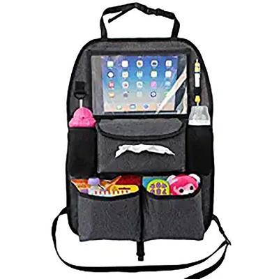 China Business Backseat Car Organizer for Kids Toys Baby with X-Large Fabric Luxury Durable iPad Tablet Holder Plenty of Storage for sale