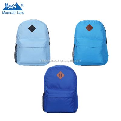 China Simple Colors Waterproof Multiple Option School Backpack Bag Cheap Travel Daypack Bag Back To School Backpack for sale