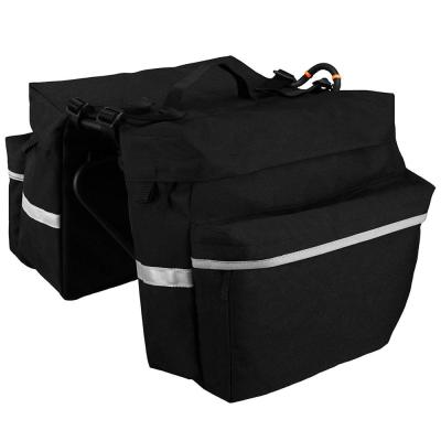 China Waterproof Bike Bag Bike Rear Seat Panniers Pack Bag With Thoughtful Trim And Big Pockets for sale