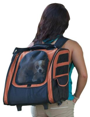 China Breathable Roller Backpack Pet Travel Carrier for sale