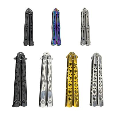 China Wholesale Butterfly Knife Trainer Easy Carry Training Knife with Dragon Pattern Stainless Steel Training Tool for sale