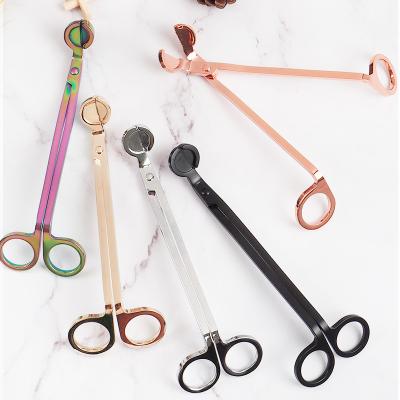 China Easy Carry Custom Engraved Candle Accessories Tool Wick Plunger Candle Lighter Sniffer Black Rose Gold Wholesale Candle Wick Trimmer for sale