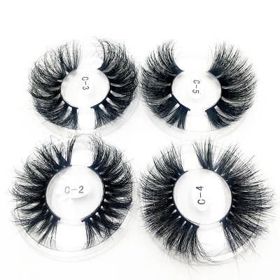 China Fluffy Lashes Full Dramatic 20-25mm Lashes Empty Handmade Wholesale Boxed Mink Eye Lashes for sale