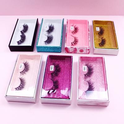 China Fluffy Lashes 2021 Natural And 25mm Fluffy Mink Lashes Custom Logo Printed Packaging Dramatic Eyelashes In Boxes for sale