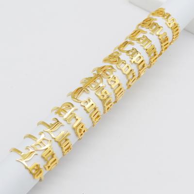 China TRENDY Tarnish Free Horoscope Jewelry 14k Gold Plated Adjustable Stainless Steel Zodiac Sign Rings for sale